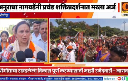 श्रीगोंदा – अनुराधा नागवडेंनी प्रचंड शक्तिप्रदर्शन करत भरला उमेदवारी अर्ज श्रीगोंदा – अनुराधा नागवडेंनी प्रचंड शक्तिप्रदर्शन करत भरला उमेदवारी अर्ज