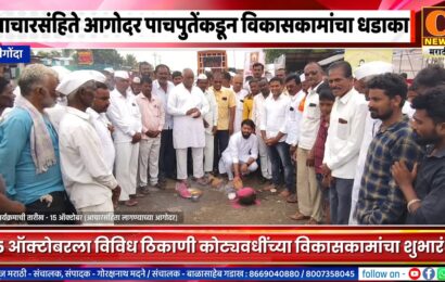 श्रीगोंदा तालुक्यात आचासंहितेपूर्वी आ. पाचपुतेंकडून कोट्यवधींच्या विकासकामांची उदघाटने