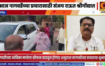 श्रीगोंदा – आज अनुराधा नागवडेंच्या प्रचार शुभारंभासाठी संजय राऊत श्रीगोंद्यात – राजेंद्र नागवडेंची माहिती