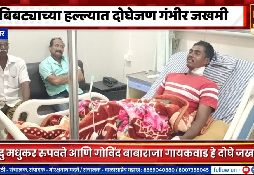 संगमनेर – बिबट्याच्या हल्ल्यात दोघेजण गंभीर जखमी, सुदैवाने प्राण वाचले