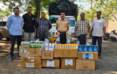 संगमनेर तालुक्यातील आश्वी येथील कृषी सेवा केंद्राच्या घरफोडी गुन्हयातील 3 आरोपी जेरबंद , स्थानिक गुन्हे शाखेची कारवाई