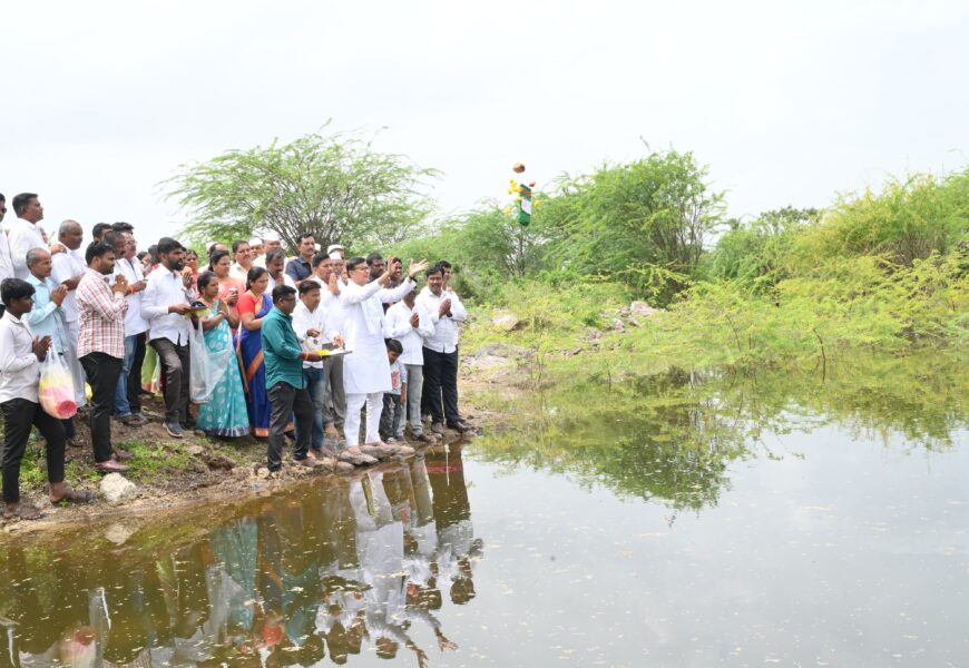 निळवंडेचे पाणी शेतकऱ्यांच्या शेतात आल्याने स्वप्नपूर्ती –  माजी मंत्री थोरात