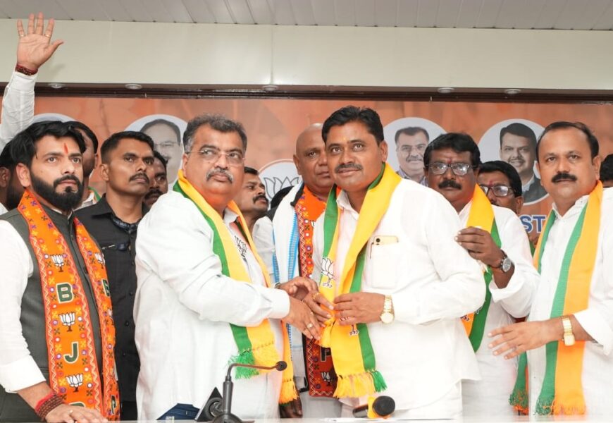 श्रीगोंदा तालुक्यातील प्रमुख नेत्यांचा भारतीय जनता पक्षात प्रवेश