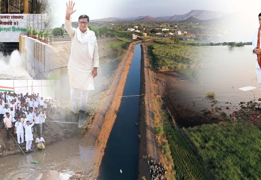 माजी मंत्री बाळासाहेब थोरात यांच्या मागणीनंतर निळवंडेच्या दोन्ही कालव्यातून पाणी सुटले