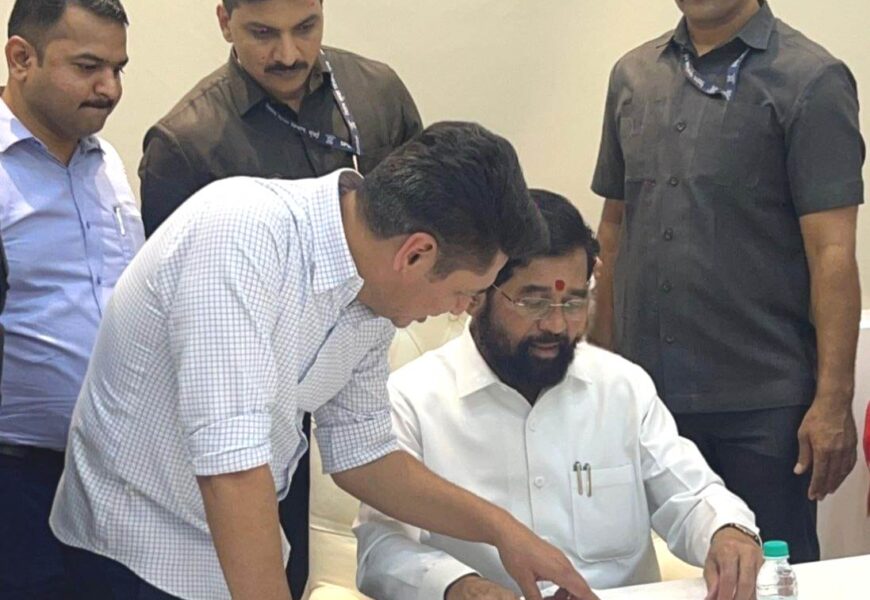 अभय योजनेच्या अंमलबजावणीत अडथळा ; आमदार सत्यजीत तांबे यांनी घेतली उपमुख्यमंत्री एकनाथ शिंदे यांची भेट !