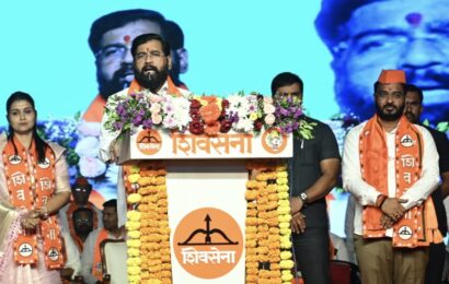 सुवर्णा खताळ यांच्या प्रचाराला शिवसेनेचे मुख्यनेते एकनाथ शिंदेंच्या सभेने मिळाले बळ !