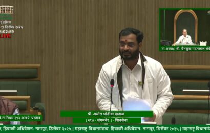 पुणे-नाशिक रेल्वेमार्गावरील जीएमआरटीचा प्रश्न निकाली काढावा ! आमदार अमोल खताळांनी विधानसभेचे वेधले लक्ष पुणे-नाशिक रेल्वेमार्गावरील जीएमआरटीचा प्रश्न निकाली काढावा ! आमदार अमोल खताळांनी विधानसभेचे वेधले लक्ष