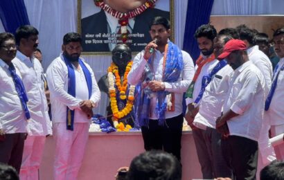 भारतरत्न डॉ. बाबासाहेब आंबेडकर जयंती उत्साहात; अक्षय कर्डिले यांच्याकडून अभिवादन